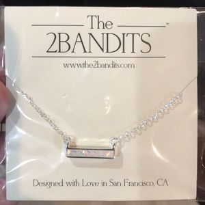 Mother of pearl bar necklace